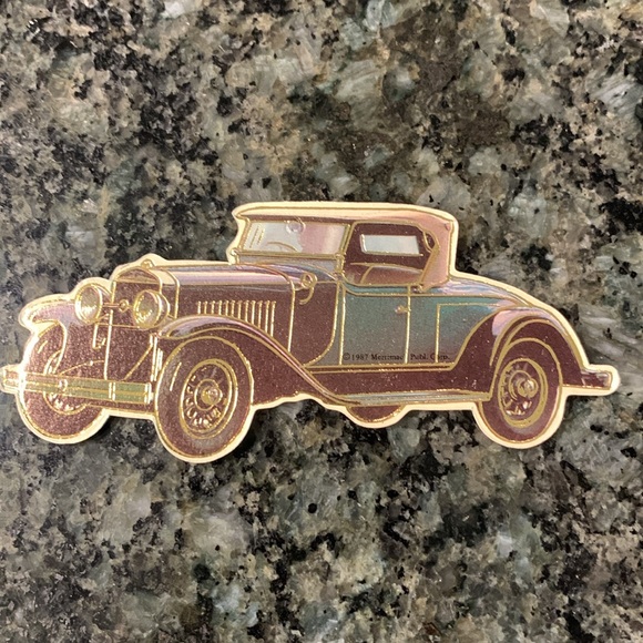 Collection of 6 Antique/Vintage Cardboard Cutout Car Ornaments - Picture 7 of 8